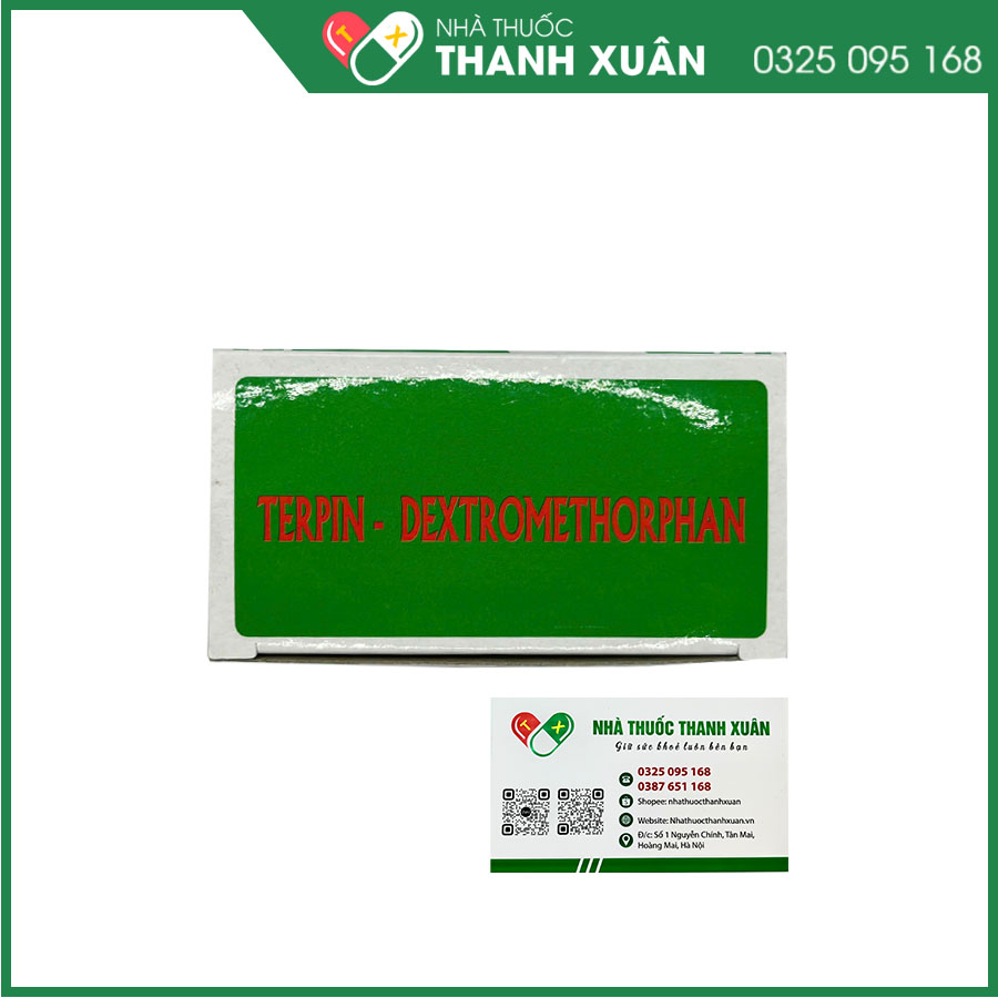 Terpin - Dextromethorphan - Chữa ho, long đờm ở người lớn và trẻ nhỏ